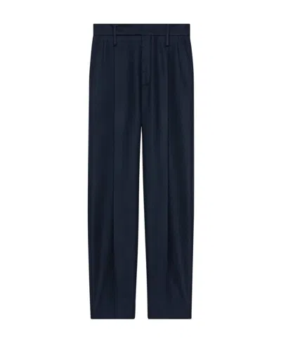 Gucci Tailored Tapered-leg Suit Trousers In Blue