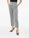 Gucci Single-pleated Wool Chinos Pants In Grey