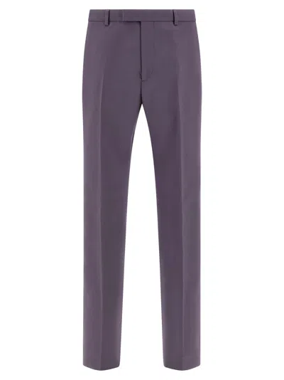 GUCCI TAILORED TROUSERS PANTS PURPLE