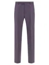 Gucci Trousers In Dry Wool Gabardine In Purple