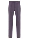 Gucci Trousers In Dry Wool Gabardine In Purple