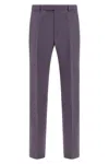 Gucci Trousers In Dry Wool Gabardine In Purple