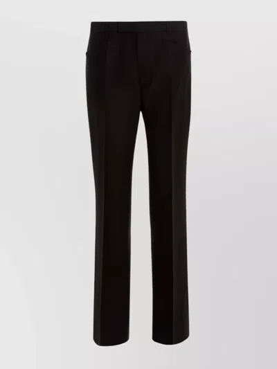 Gucci Tailored Trousers With Belt Loops And Pockets In Brown