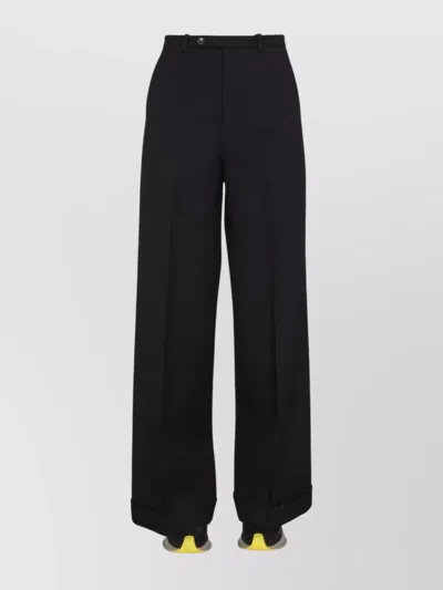 GUCCI TAILORED WIDE LEG WOOL TROUSERS