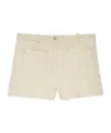 Gucci Tailored Wool-blend Tweed Shorts In Ivory White