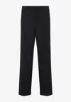 Gucci Embroidered Trousers With Belt Loops And Pockets In Animal Print