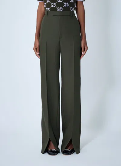 Gucci Tailored Wool Pants In Black