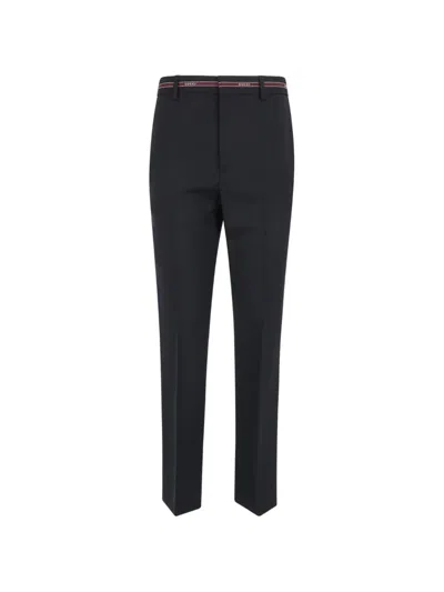 Gucci Tailored Wool Trousers In Blue
