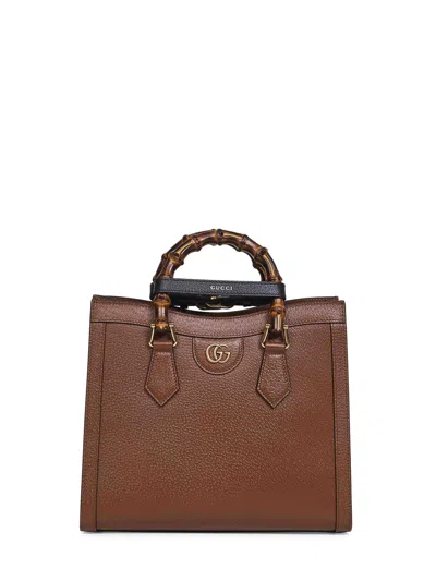 Gucci Tan  Diana Medium Shopping Bag In Brown
