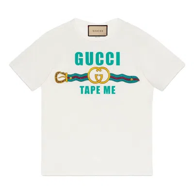 Gucci Tape Me Cotton T-shirt 'white'