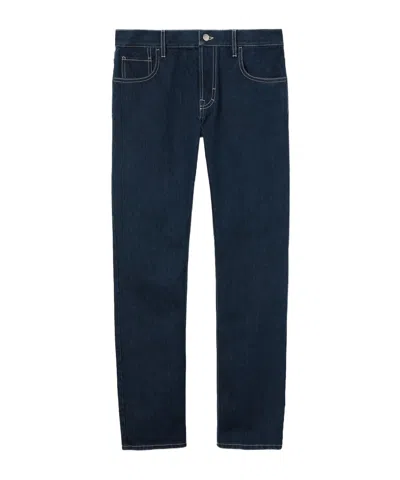 Gucci Lasered Tapered Denim Pant In Black
