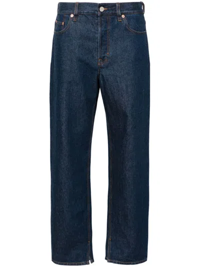 Gucci Tapered-leg Cotton Jeans In Blue