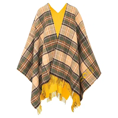 Pre-owned Gucci Tartan Poncho - '20s In Brown