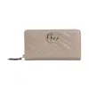 Gucci Taupe Marmont Gg Zip Around Wallet