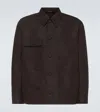 Gucci Men Technical Cotton-blend Jacket In Brown
