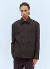 Gucci Men Technical Cotton-blend Jacket In Brown