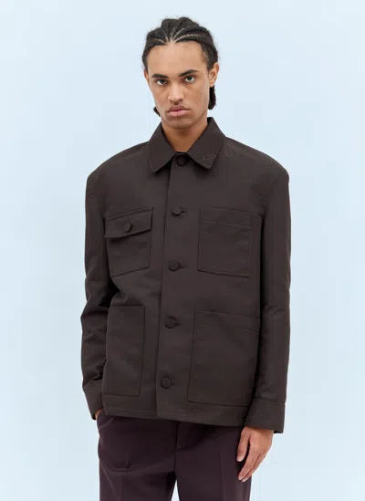 GUCCI TECHNICAL COTTON-BLEND JACKET