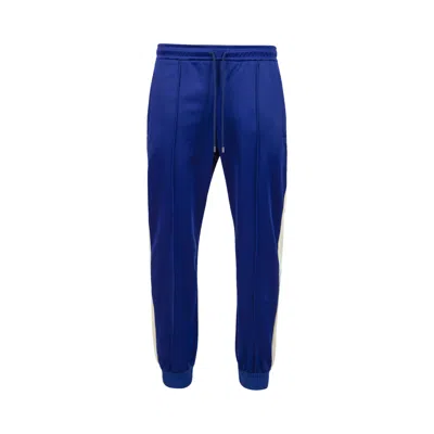 Pre-owned Gucci Technical Jersey Pants 'electric Blue/milk' | Men's Size M