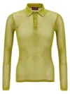 Gucci Men Technical Jersey Polo Shirt In Green