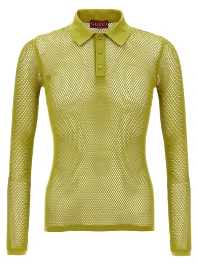 GUCCI TECHNICAL JERSEY POLO SHIRT