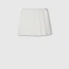 Gucci Technical Jersey Skort With Web In White