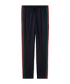 Gucci Technical Jersey Sportswear Pants With Web In Black