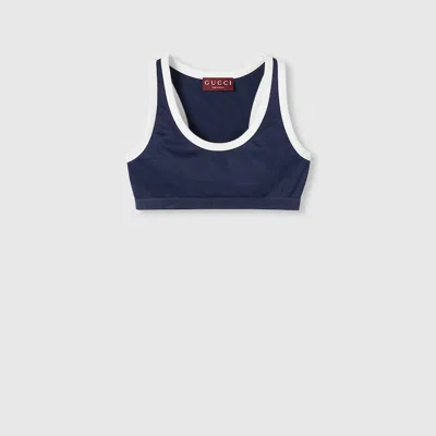 Gucci Technical Jersey Top With Logo