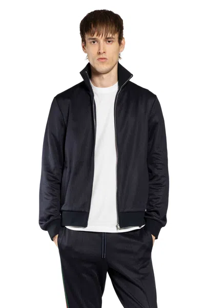 Gucci Technical Jersey Track Jacket With Web In Black