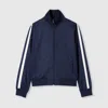 Gucci Technical Jersey Zip Jacket With Embroidery