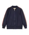 Gucci Technical Jersey Zip-up Jacket In Black