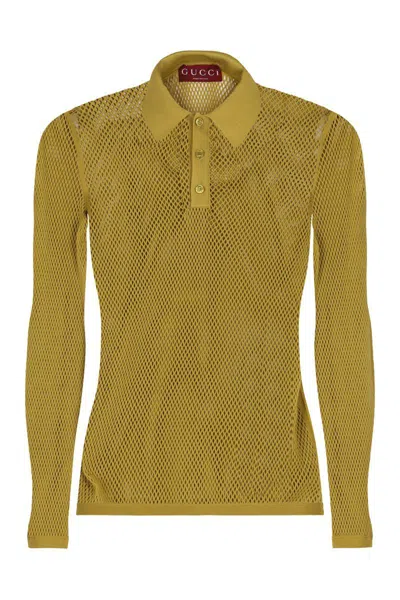 Gucci Technical Knit Polo Shirt