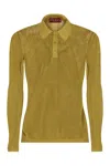Gucci Men Technical Jersey Polo Shirt In Green