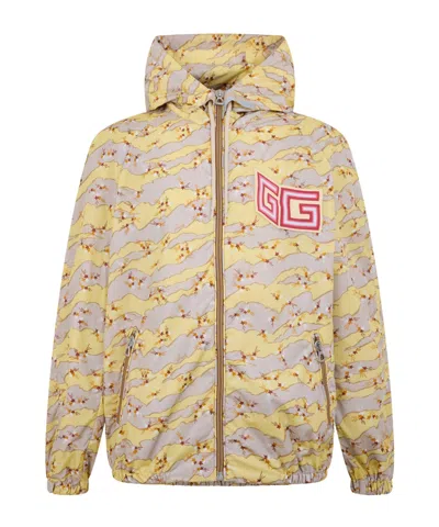 Gucci Technical Lightweight Windbreaker In Gry/bn/mc/mix