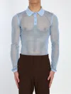 Gucci Mesh Technical Polo Shirt