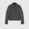 Gucci Technical Panama Jacket In Gray