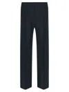 Gucci Embroidered Drawstring Pants In Blue