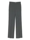 Gucci Women Technical Panama Pants In Gray