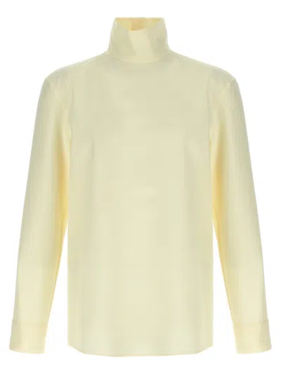 Gucci Technical Panama Shirt Shirt And Blouse White In Neutral