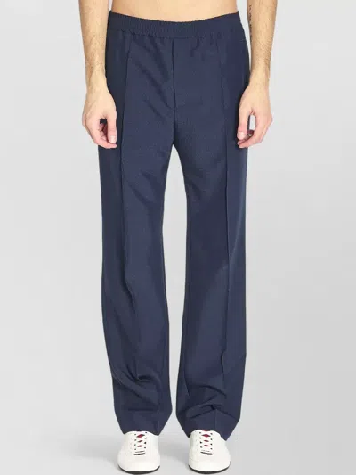 Gucci Technical Panama Sport Trousers Regular Fit In Blue