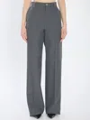 Gucci Technical Panama Tailored Pants In Blue