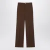 Gucci Technical Panama Trousers Women In Brown