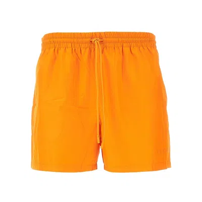 Gucci Technical Poplin Swim Shorts In Yellow