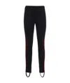Gucci Technical Side Striped Foot Leggings In Black