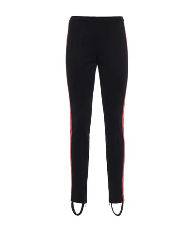 Gucci Technical Side Striped Foot Leggings In Black