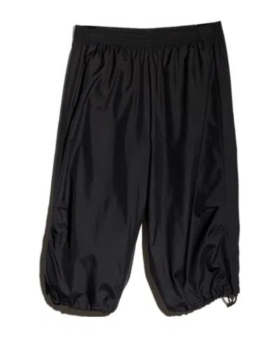 Gucci Technical Silk Poplin Bermuda In Black