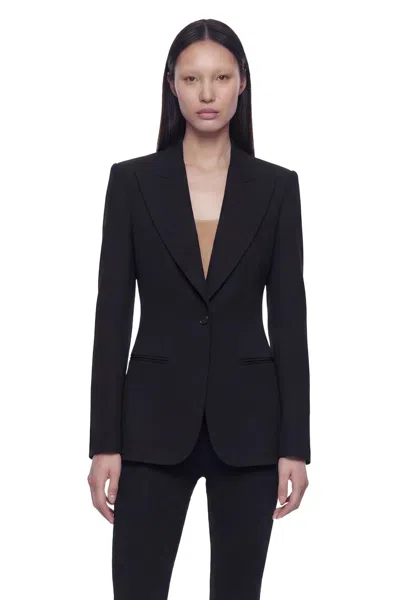 Gucci Technical Stretch Wool Blazer In Black