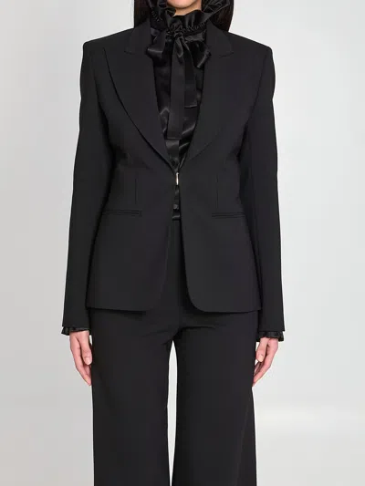 Gucci Technical Stretch Wool Jacket In Black