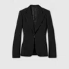 Gucci Technical Stretch Wool Jacket In Black