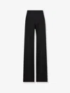 Gucci Stretch Wool Blend High Waist Trousers In Black