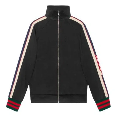 Gucci Technical Track Jacket 'stripe Classic Black'
